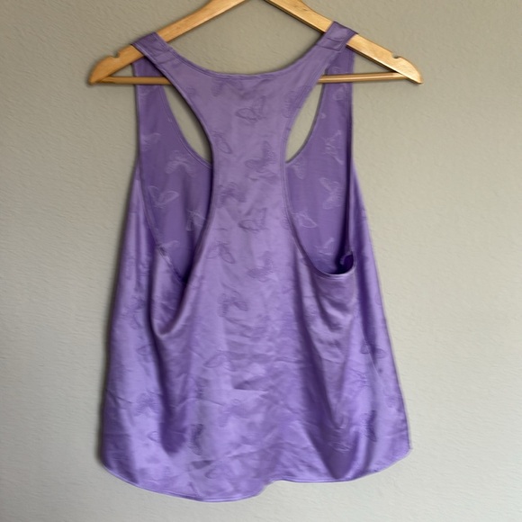 Victoria Secret Purple Satin Medium Butterfly Tank Top - Picture 5 of 5